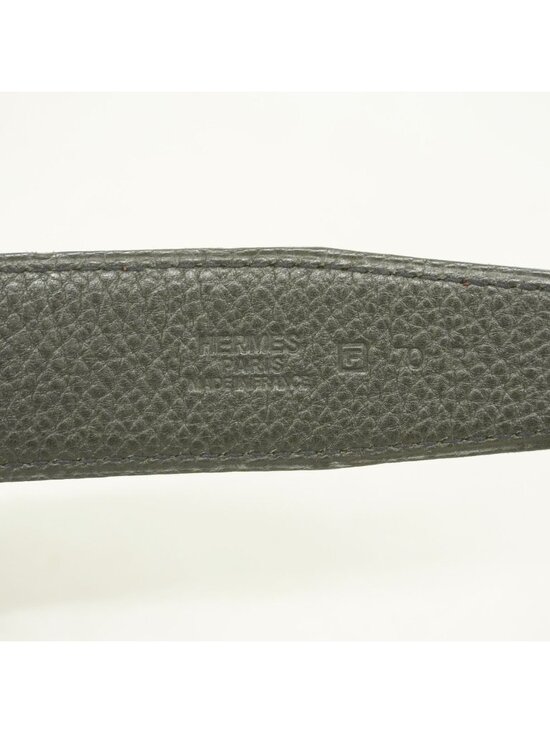 Hermes Belt Constance Togo Box Calf Black Brulee Silver main image 6
